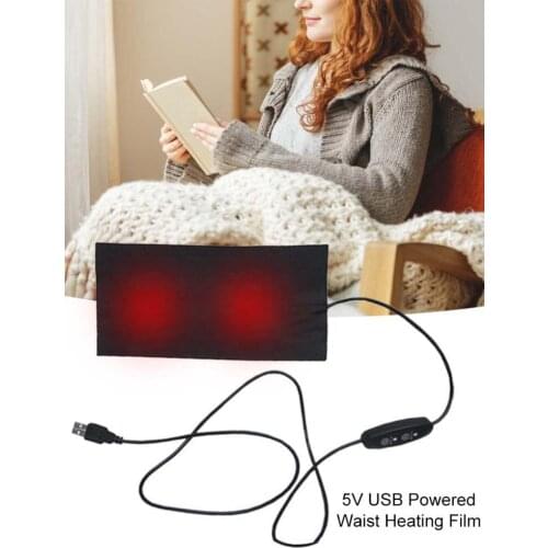 USB Warm Paste Pads Fast-Heating Carbon Fiber Heating Pad Safe Portable Heating Warmer Pad for Cloth Vest Jacket shoes socks