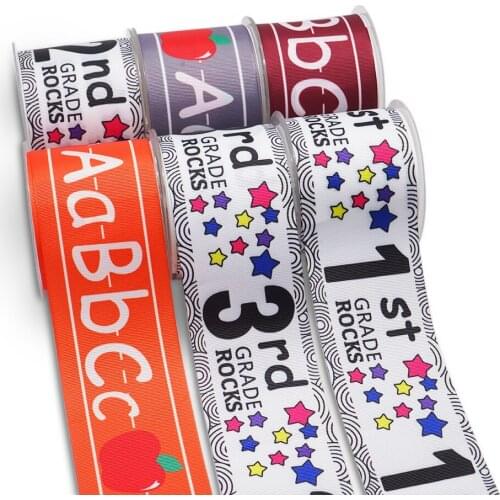 10 Yards 3inch 75mm Cartoon Printing Grosgrain Ribbon For Hair Bows DIY Crafts Handmade Accessories 55839