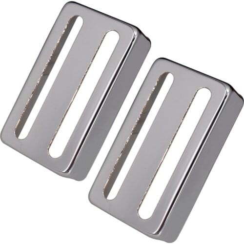 2pcs Brass Twol Slot Humbucker Pickup Covers for Electric Guitar Replacement Parts
