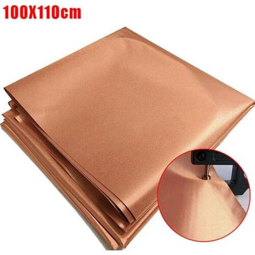 Anti-Scanning Shielding Fabric EMF Copper Shielding Fabric-Blocking Anti Radiation Cloth RFID Shield Fabric DIY Crafts Sewing