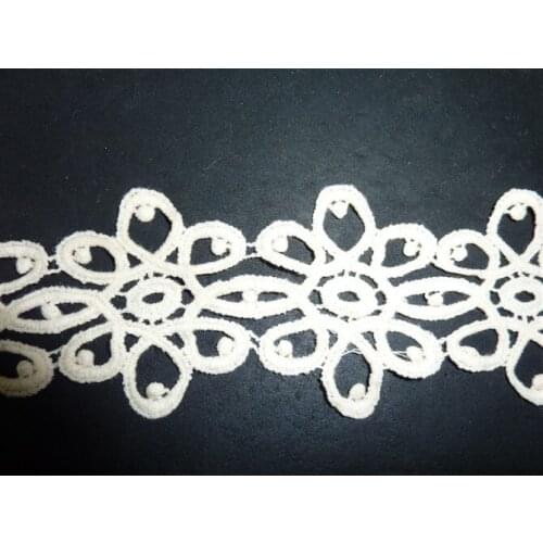 Free shipping Flower white cotton embroidered lace,3-15cm width,XERYmx087