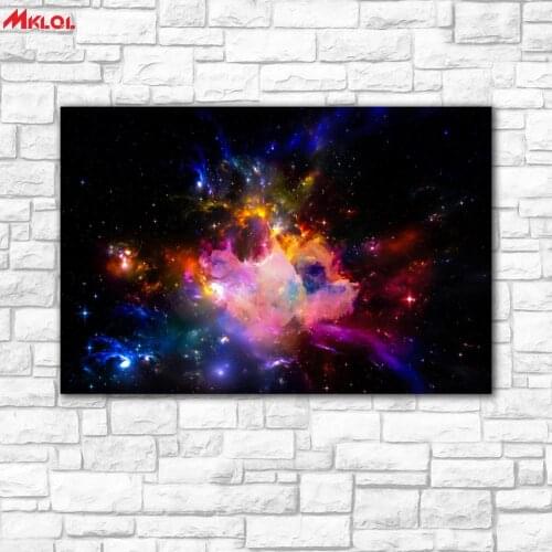 Large Wall Art,universe star,Restaurant study Bedroom Decor Wall oil Painting Print Nice wall picture for living room no frame e