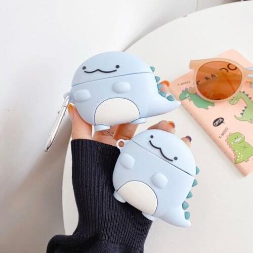 Cute Cartoon dinosaur Dragon Headphone Case For AirPods 1 2 pro Charge Box Soft Silicone Wireless Bluetooth Earphone Cover Coque