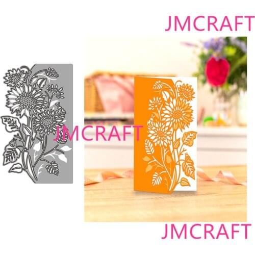 JMCRAFT New Flower And Leaf Border #6 Metal Cutting Die For Scrapbooking Practice Hands-on DIY Album Card Handmade Tool