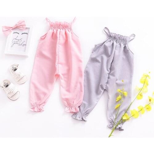 Baby Girl Romper Newborn Jumpsuit Clothes Summer Floral Baby Costumes Elastic Belt Baby Onesie Overalls For Newborns