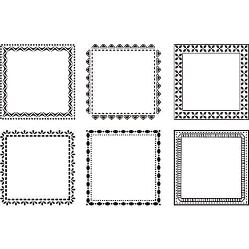 Lace box stamp Clear Stamp for Scrapbooking Transparent Silicone Rubber DIY Photo Album Decor A104