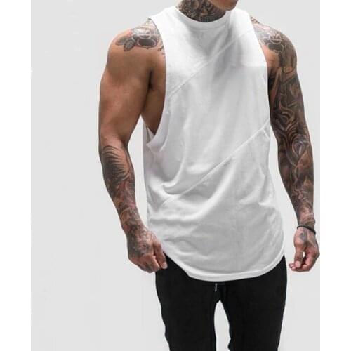 Muscleguys Bodybuilding Vest Mens Gym Mens Stringer Tank Tops Weightlifting Singlet Fitness Tanktop Muscle Sleeveless Shirt