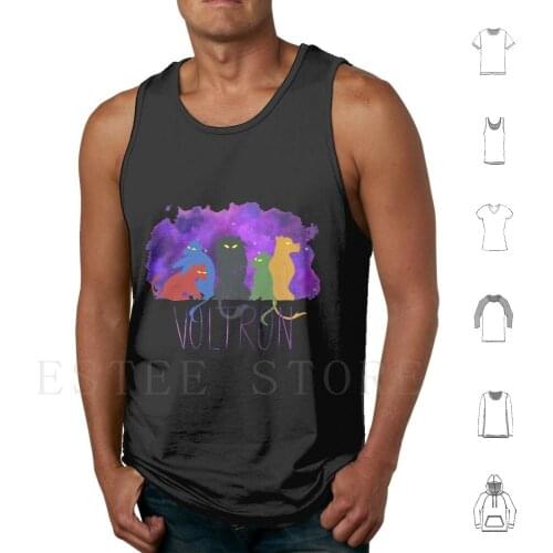 Voltron Pride Tank Tops Vest Cotton Voltron Vld Hunk Pidge Lance Keith Shiro Space Red Lion Blue Lion Green Lion Yellow Lion