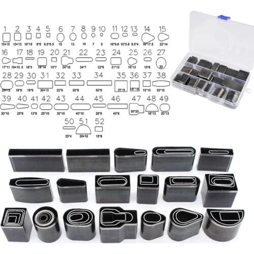 LMDZ 26/39/52Pcs Shape Style Leather Hole Hollow Punch Cutter Set for DIY Leather Craft Belt Phone Holster Punching Tools