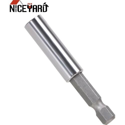 NICEYARD 60/150mm Sleeve Adapter Durable Extension Drill Driver Screwdriver Bars High-carbon Steel Hex Magnetic Bit Holder 1/4"