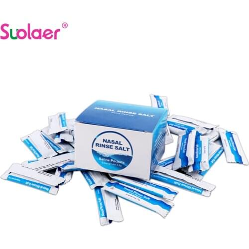 Nasal Wash Salt Rinse Mix Allergic Rhinitis Relief Nose Cavity Protector Irrigation for 2.7g 300ml Adults Children Nose Cleaner