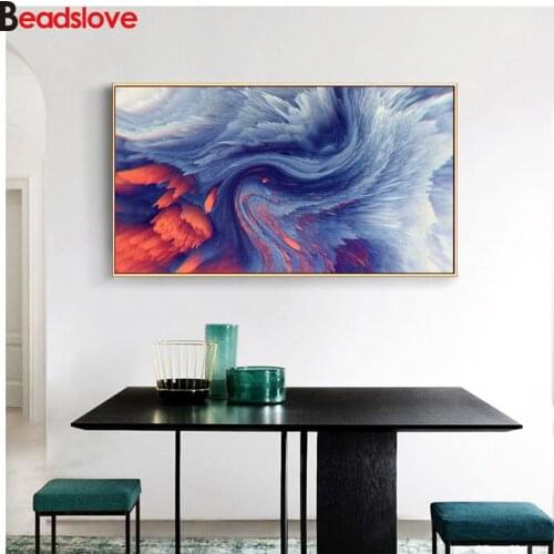 New Design Colorful clouds Modern Artworks DIY Diamond Painting diamond Embroidery 5d mosaic cross stitch room decor
