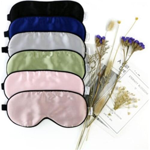 Silk Sleep Eye Mask Padded Shade Eye Cover Patch Sleeping Mask Eyemask Blindfolds Travel Relax Rest Women Men