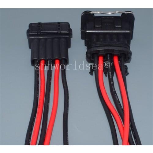 Shhworldsea 5 Pin Way Auto Sealed Junior Power Timer Connector 3.5MM Female Male Socket Plug 282193-1 DJ7053CA-3.5-21