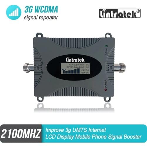 Lintratek 3G WCDMA UMTS 2100mhz Cellular Signal Repeater 65dB Gain Band 1 Booster Improve 3G Internet MINI Size Amplifier #4
