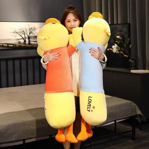 Yellow Blue Large Duck Plush Toys Soft Stuffed Sleeping Pillow Animals For Girfriend Kids Adult Birthday Gifts Room Home Decor