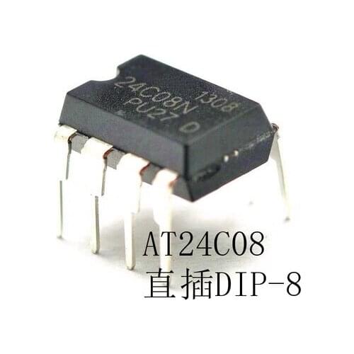 10PCS AT24C08AN-PU27 DIP8 AT24C08 DIP AT24C08AN 24C08 new and original IC