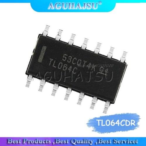 10PCS TL064CDR SOP14 TL064C TL064 Operational amplifier op amp Quad Low-Noise JFET-Input New original