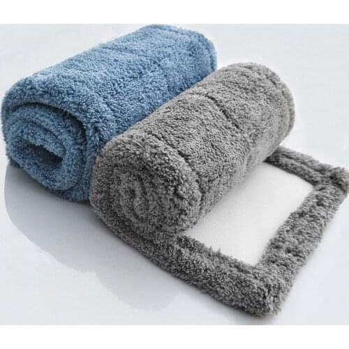43*15cm Mop cloth Thickened absorbent coral Microfiber fleece Mop Head Cloth cover The Mop To Replace Cloth cleaning tool