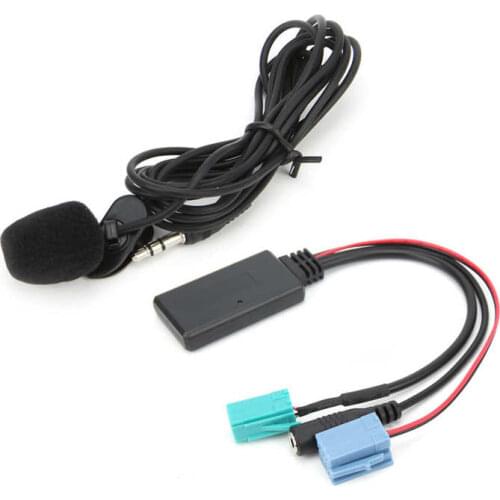 Automobiles car accessories Bluetooth 5.0 AUX Cable 6Pin 8Pin Adapter with Microphone Replacement for Clio/Espace/Kangoo car