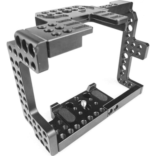 DSLR Camera Cage Durable Aluminum Alloy Adapter with 1/4" threads for Sony a7ii/a7rii/a7sii Video Stabilizer Camera Accessories