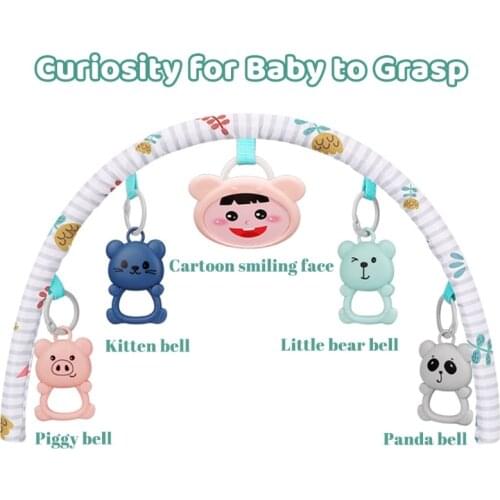 Q9QB Baby Bed Hanging Rattle Stroller Baby Game Pad Accessories Baby Room Decoration Eco-friendly Cotton Pleasant Toys