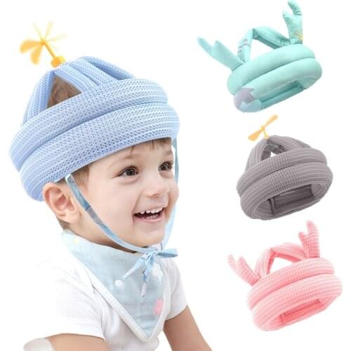 Babys Drop-Resistant Helmet Protective Pad Baby Learn To Walk Children Toddler Head Cap Anti Collision Hat Soft Comfortable Cap