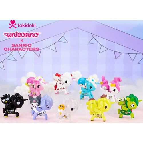 Kawaii Toy Unicorn and Cat Friends Trend Kid Doll Christmas Gift Computer Desktop Decoration Blind Random Box