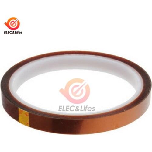 10mm 100ft BGA High Temperature Resistant Polyimide Gold Tape Roll Self-adhesive Soldering Shielding Insulation Thermal Tape