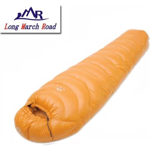 LMR 1800G Goose Down Filling Splicing Mummy Ultra-Light Outdoor Camping Winter Sleeping Bag