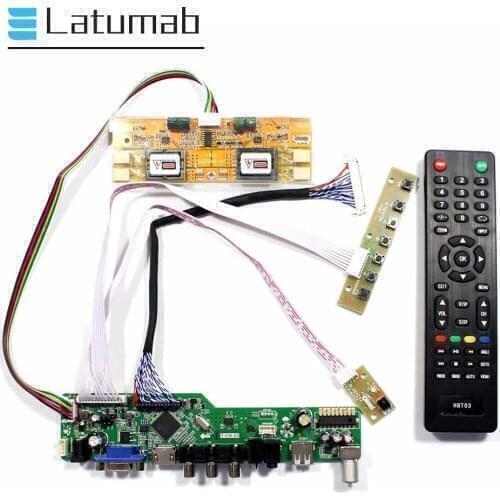 Latumab Driver Board for LM200WD1-TLA1 / LM200WD1-TLA5 / LM200WD1-TLA9 20" LCD Display Controller Board 1600×900 TV+HDMI+VGA+USB