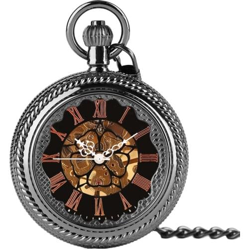 Fob Hand Winding Mechanical Pendant Pocket Watch Vintage Retro Mini Clock Women Men Children for Christmas Gift Clock