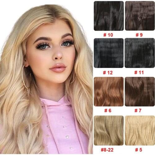 Hair Nest 24Inch Clip In Wavy Hair Extensions Natural Curly One Piece 190g Synthetic Braiding Hair Extensions 24 Inch Curly Hair