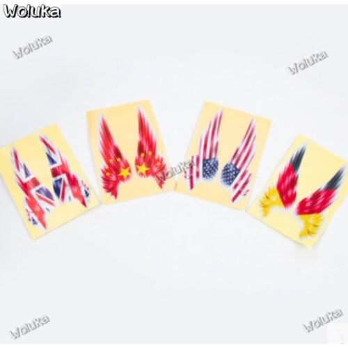 Car stickers Chinese wings British flag decoration waterproof reflective five-star red flag cover scratch stickers cd50 q06