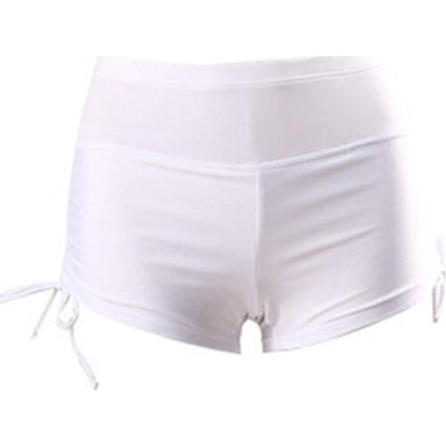 Beach Trunks Swimming Solid Color Drawstring Skinny Shorts Swim Swimwear Accessories Female Clothing 2020 Women Summer New