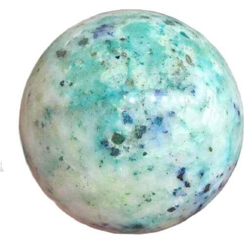 Polished crystal spheres gemstone natural quartz green white Phoenix Stone crystal ball for Healing Reiki