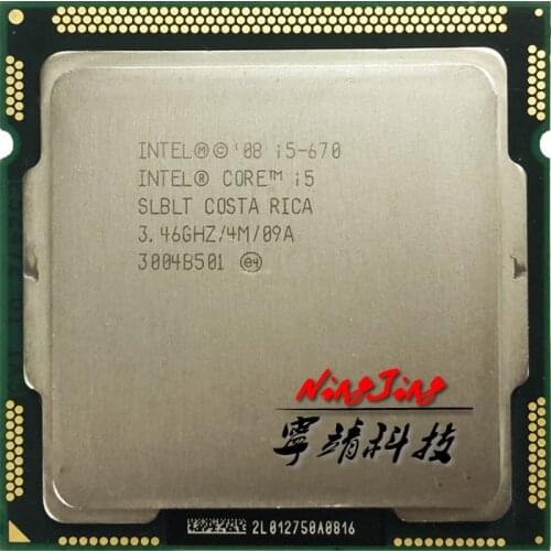 Intel Core i5-670 i5 670 3.4 GHz Dual-Core CPU Processor 4M 73W LGA 1156