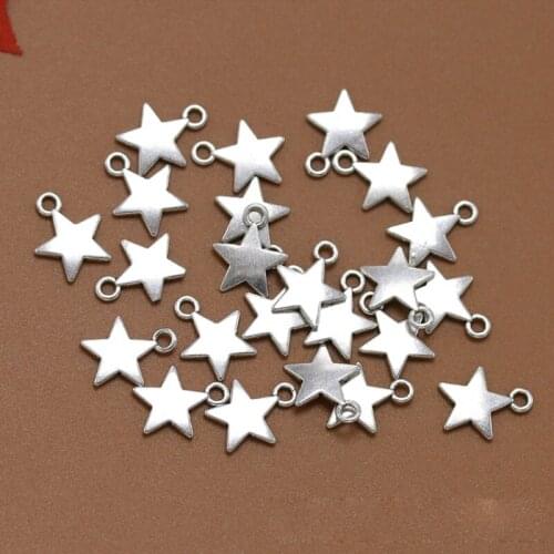 Retro Antique Bronze MINI Alloy Star Pendant Decor DIY Earring/Necklace/Bracelet Material Accessories Pendant Home Decor Parts