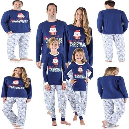 IMucci Family Christmas Matching Pajamas Set 2020 Xmas Adult Kids Pyjamas Nightwear Baby Romper Merry Christmas Outfits