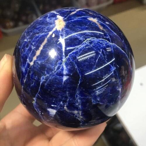 Natural bluestone crystal ball natural crystal reiki healing 60-65mm