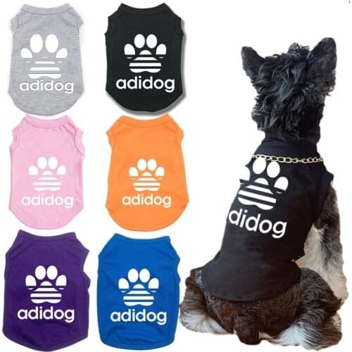 Dog summer clothes pet vest dog Cotton Printed Pets t shirt Sweatshirt Clothes for Small Dogs pug french bulldog Costume