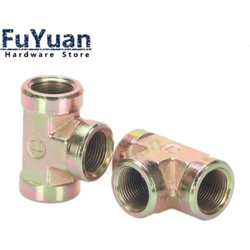 1PCS High Pressure Oil Tubing Conversion Joint 1/8" 1/4" 3/8" 1/2" 3/4" 1" 2" BSP Female Thread Straight Connection Fittings