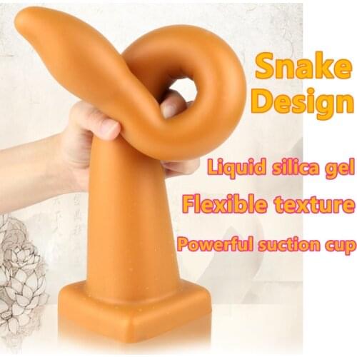 Super Soft Huge Anal Plug Super Long Dildo Massage Prostatic Anus Dilators Vagina Masturbation Erotic Adult Sex Toys For SM Gay