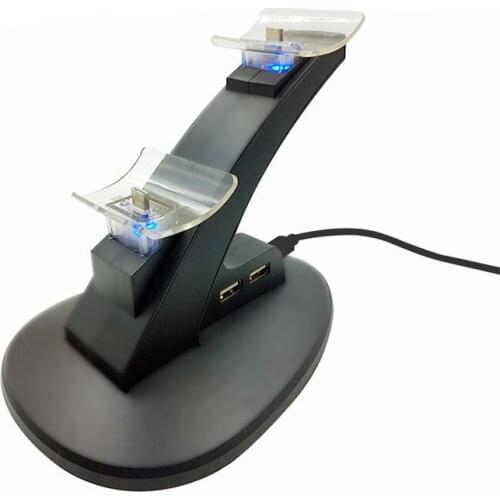 LED Light Indicator Dual USB Controller Charger Charging Dock Station Stand Cradle for Nintend NS Switch Pro Controller Gamepad