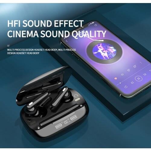 New T30 Wireless Bluetooth 5.0 Earphone TWS HIFI Mini In-ear Sports Running Headset Support iOS/Android Phones HD Call