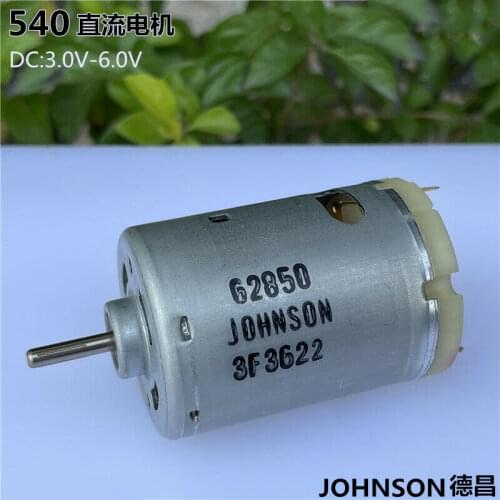 36MM Round JOHNSON 62850 RS-540 Carbon Brush Motor DC 3V 5V 6V 34800RPM High Speed Engine For Electrical tools