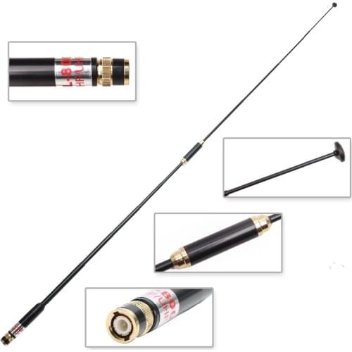 Harvest AL-800 BNC Dual Band UHF/VHF 144/430Mhz Telescopic Antenna For IC-V8/V82/V85 TK308 HT440 CP500 Walkie Talkie Ham Radio