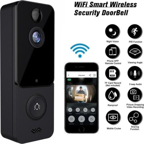 T9 IP67 Weatherproof Smart Video Doorbell Camera WIFI 1080P Visual Intercom Night Vision IP Door Bell PIR Wireless Cameras