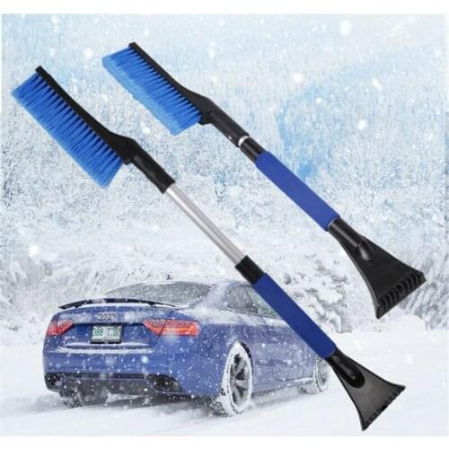 2 IN 1 Retractable Snow Brush Defrost Deicing Shovel Extendable Snow Brush with Ice Scraper Shovel Car Windshield Window Wiper