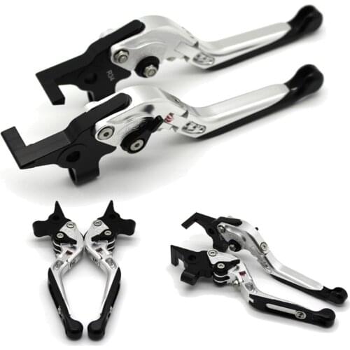 With logo Motorcycle Frame Ornamental Foldable Brake Handle Extendable Clutch Lever For DUCATI MULTISTRADA 1200/S/GT